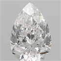 Natural Diamond 0.15 Carats, Pear with  Cut, E Color, SI1 Clarity and Certified by IGI
