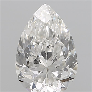 Picture of Natural Diamond 0.15 Carats, Pear with  Cut, E Color, SI1 Clarity and Certified by IGI