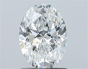 Picture of Natural Diamond 1.02 Carats, Oval with  Cut, E Color, SI1 Clarity and Certified by GIA