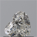 Natural Diamond 0.43 Carats, Heart with  Cut, H Color, VVS1 Clarity and Certified by GIA