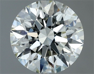 Picture of Natural Diamond 0.70 Carats, Round with Excellent Cut, J Color, VVS2 Clarity and Certified by IGI