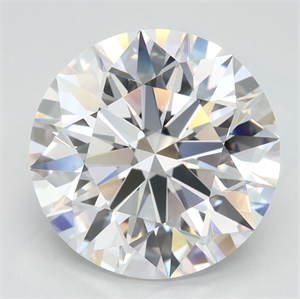 Picture of Lab Grown Diamond 3.20 Carats, Round with Ideal Cut, D Color, IF Clarity and Certified by IGI