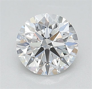 Picture of Lab Grown Diamond 1.05 Carats, Round with Excellent Cut, D Color, VVS2 Clarity and Certified by IGI