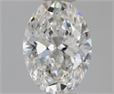 Natural Diamond 0.91 Carats, Oval with  Cut, F Color, VS2 Clarity and Certified by GIA