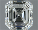 Natural Diamond 1.01 Carats, Asscher with  Cut, I Color, IF Clarity and Certified by IGI