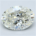 Diamante Natural 2.01 quilates, Ovalado , Color J, claridad SI2 y certificado GIA