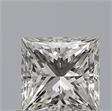 Natural Diamond 0.53 Carats, Princess with  Cut, G Color, VVS1 Clarity and Certified by GIA