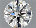 Natural Diamond 1.02 Carats, Round with Excellent Cut, I Color, SI1 Clarity and Certified by GIA
