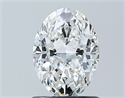 Natural Diamond 1.01 Carats, Oval with  Cut, E Color, VS1 Clarity and Certified by GIA