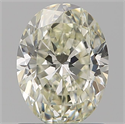 Natural Diamond 1.01 Carats, Oval with  Cut, L Color, SI1 Clarity and Certified by GIA