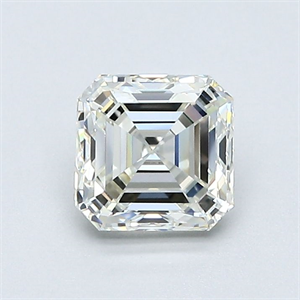 Foto Diamante Natural 0.92 quilates, Asscher , Color J, claridad VVS1 y certificado GIA de