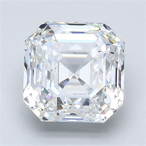Foto Diamante Natural 3.01 quilates, Asscher , Color E, claridad SI1 y certificado GIA de