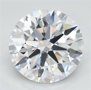 Picture of Lab Grown Diamond 3.01 Carats, Round with Ideal Cut, D Color, IF Clarity and Certified by IGI