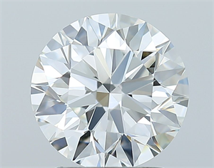 Picture of Natural Diamond 2.01 Carats, Round with Excellent Cut, H Color, VVS2 Clarity and Certified by GIA