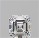Natural Diamond 1.01 Carats, Asscher with  Cut, H Color, VS2 Clarity and Certified by GIA