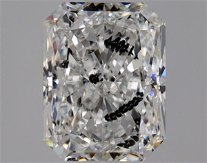 Picture of Natural Diamond 1.10 Carats, Radiant with  Cut, D Color, SI2 Clarity and Certified by HRD