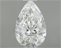 Natural Diamond 0.45 Carats, Pear with  Cut, E Color, IF Clarity and Certified by GIA