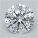 Lab Grown Diamond 1.09 Carats, Round with Ideal Cut, D Color, VVS2 Clarity and Certified by IGI