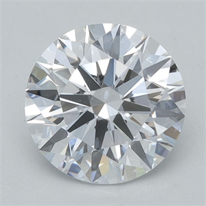 Picture of Lab Grown Diamond 1.09 Carats, Round with Ideal Cut, D Color, VVS2 Clarity and Certified by IGI