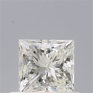 Picture of Natural Diamond 0.51 Carats, Princess with  Cut, K Color, VVS1 Clarity and Certified by GIA