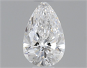 Natural Diamond 0.40 Carats, Pear with  Cut, D Color, VVS1 Clarity and Certified by GIA