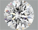Lab Grown Diamond 2.01 Carats, Round with Excellent Cut, D Color, VVS2 Clarity and Certified by IGI