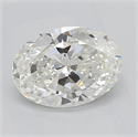 Natural Diamond 0.90 Carats, Oval with  Cut, I Color, VS1 Clarity and Certified by GIA