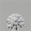 Natural Diamond 0.40 Carats, Round with Excellent Cut, F Color, IF Clarity and Certified by GIA