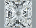 Natural Diamond 1.01 Carats, Princess with  Cut, G Color, IF Clarity and Certified by IGI