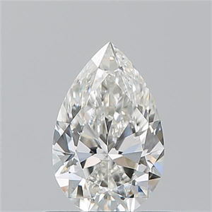 Picture of Natural Diamond 0.61 Carats, Pear with  Cut, I Color, IF Clarity and Certified by GIA