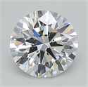 Lab Grown Diamond 1.34 Carats, Round with Ideal Cut, D Color, VS1 Clarity and Certified by IGI