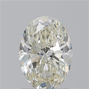 Picture of Natural Diamond 1.51 Carats, Oval with  Cut, K Color, VVS1 Clarity and Certified by GIA