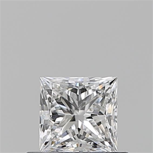 Picture of Natural Diamond 0.52 Carats, Princess with  Cut, E Color, VS1 Clarity and Certified by GIA