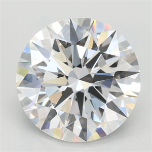 Picture of Lab Grown Diamond 2.70 Carats, Round with Ideal Cut, D Color, VVS1 Clarity and Certified by IGI