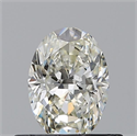 Diamante Natural 0.50 quilates, Ovalado , Color J, claridad VS2 y certificado GIA