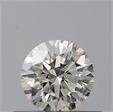 Natural Diamond 0.41 Carats, Round with Excellent Cut, H Color, IF Clarity and Certified by IGI