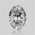 Natural Diamond 0.43 Carats, Oval with  Cut, D Color, VVS2 Clarity and Certified by GIA