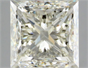 Natural Diamond 1.00 Carats, Princess with  Cut, L Color, VS1 Clarity and Certified by GIA