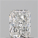 Natural Diamond 0.50 Carats, Radiant with  Cut, G Color, VVS2 Clarity and Certified by GIA