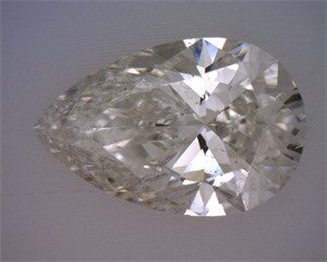 Picture of Natural Diamond 1.00 Carats, Pear with  Cut, I Color, SI2 Clarity and Certified by GIA