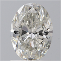 Natural Diamond 1.00 Carats, Oval with  Cut, H Color, SI1 Clarity and Certified by GIA