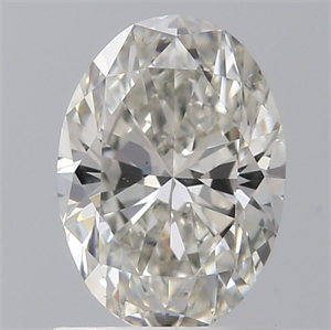 Picture of Natural Diamond 1.00 Carats, Oval with  Cut, H Color, SI1 Clarity and Certified by GIA