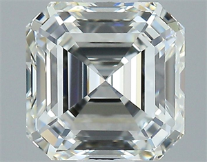 Picture of Natural Diamond 1.00 Carats, Asscher with  Cut, H Color, FL Clarity and Certified by GIA