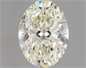 Natural Diamond 1.01 Carats, Oval with  Cut, K Color, SI2 Clarity and Certified by GIA