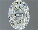 Natural Diamond 1.51 Carats, Oval with  Cut, I Color, VS1 Clarity and Certified by IGI