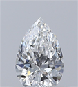 Natural Diamond 0.30 Carats, Pear with  Cut, E Color, IF Clarity and Certified by GIA