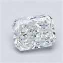 Natural Diamond 1.30 Carats, Radiant with  Cut, E Color, VS2 Clarity and Certified by GIA