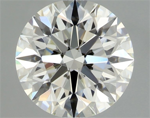 Picture of Natural Diamond 0.55 Carats, Round with Excellent Cut, J Color, VVS2 Clarity and Certified by GIA