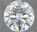 Diamante Natural 3.65 quilates, Redondo , Color G, claridad VVS1 y certificado GIA