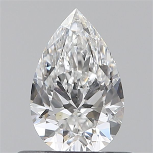 Picture of Natural Diamond 0.50 Carats, Pear with  Cut, E Color, VS2 Clarity and Certified by GIA